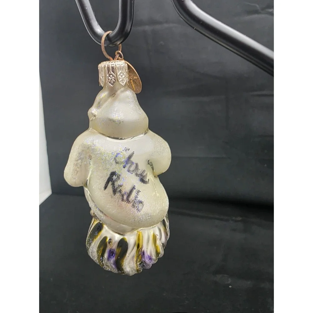 SIGNED Christopher Radko Fright D'Light Halloween Ghost Ornament 991660 VTG 1999